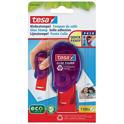 Tesa Glue Stamp - Estampador de sellos adhesivos, 1100 unidades, 8.4 mm Tesa Glue Stamp - Estampador de sellos adhesivos, 1100 unidades, 8.4 mm