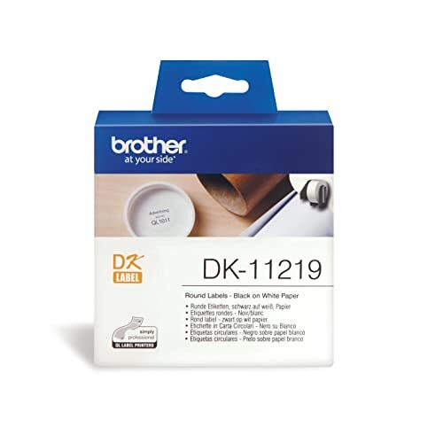 Brother DK-11219 - Etiquetas negro/blanco, 12 mm Brother DK-11219 - Etiquetas negro/blanco, 12 mm