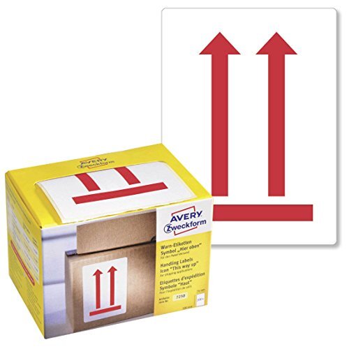 Avery 7250 - Rollo 200 etiquetas de envío Avery, preimpresas con pictograma vertical Avery 7250 - Rollo 200 etiquetas de envío Avery, preimpresas con pictograma vertical