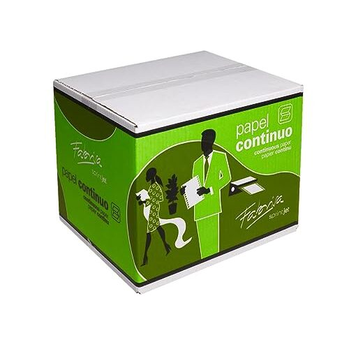 Fabrisa - Caja de papel continuo 240x11". Blanco. 1000 h. Triplicado Fabrisa - Caja de papel continuo 240x11". Blanco. 1000 h. Triplicado
