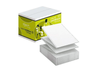 Papel continuo blanco 240x11". 1 Copia. Caja 2500 h.