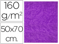 Fieltro de 50x70 cm de 160 g/m² de color violeta