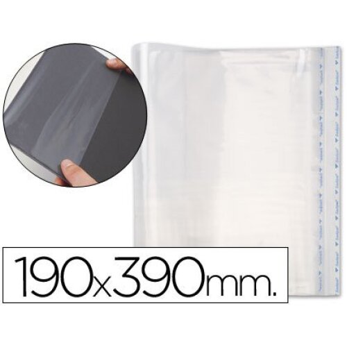 Forralibros adhesivo ajustable de polipropileno 190 × 390 mm Forralibros adhesivo ajustable de polipropileno 190 × 390 mm