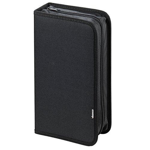 Funda negra con cremallera para archivar 96 CD/DVD/Blu-ray Funda negra con cremallera para archivar 96 CD/DVD/Blu-ray