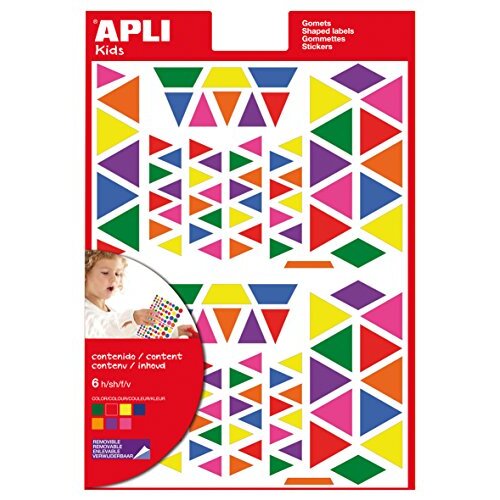 Apli 13239 - Gomets multicolor triángulos (720 unidades) Apli 13239 - Gomets multicolor triángulos (720 unidades)