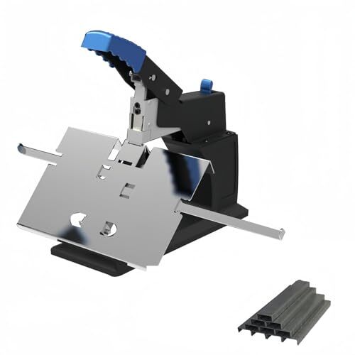 Grapadora multifunción, plana y caballete, para grapar folletos, ideal para imprentas, 60 h. capacidad Grapadora multifunción, plana y caballete, para grapar folletos, ideal para imprentas, 60 h. capacidad