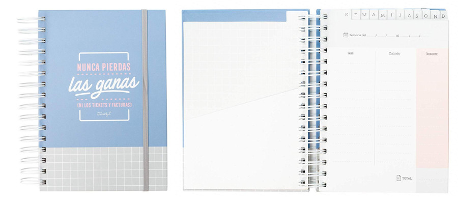 Cuaderno para tickets Mr Wonderful