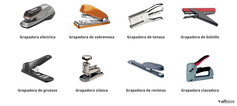 tipos de grapadoras