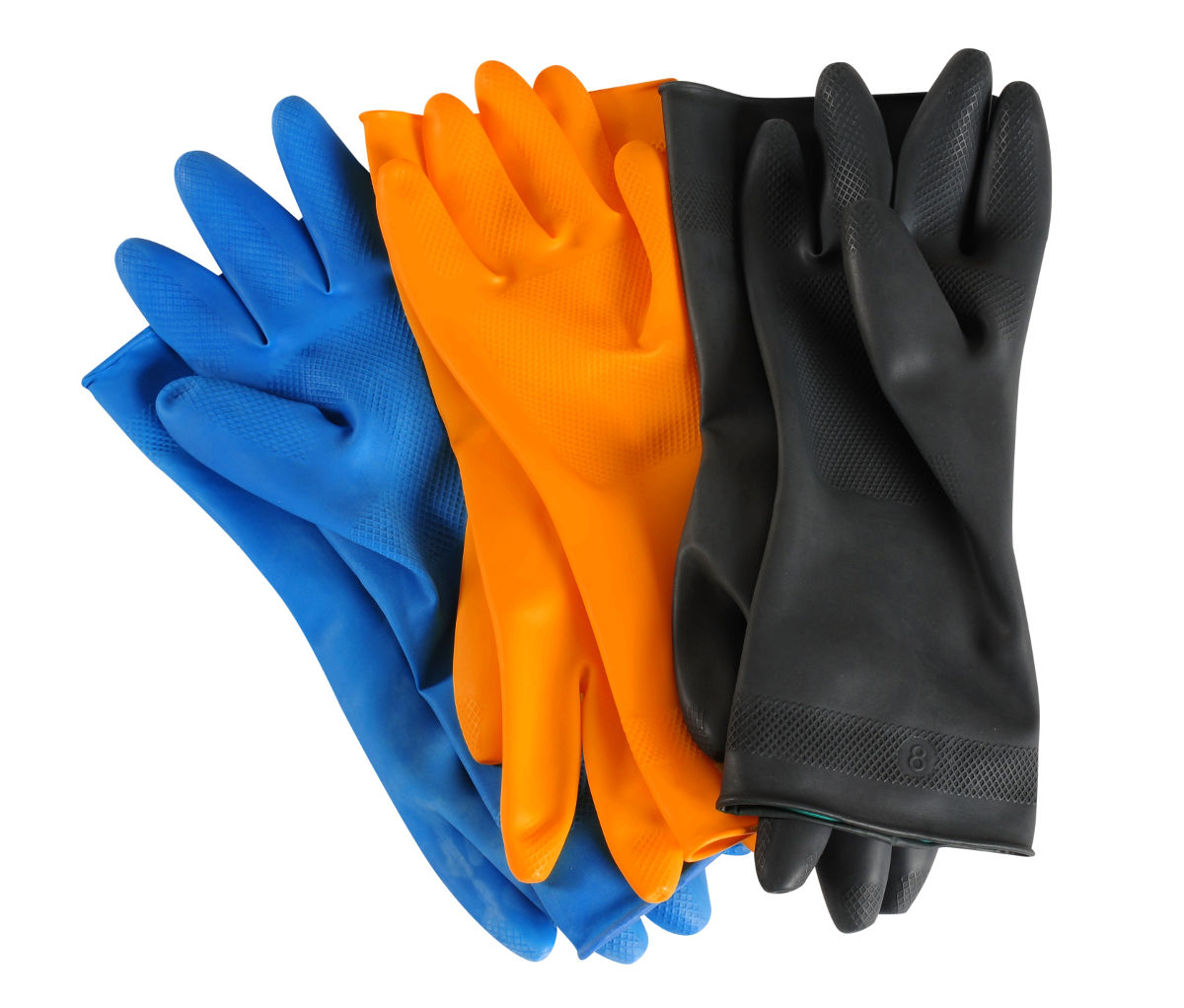 guantes de trabajo de goma