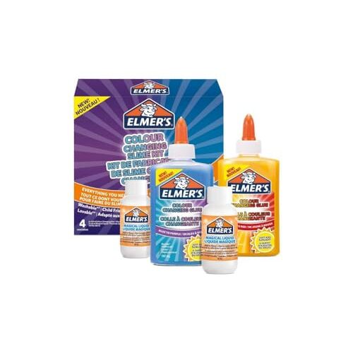 Kit Elmer's para fabricar slime de color cambiante, incluye pegamento y activador líquido mágico Kit Elmer's para fabricar slime de color cambiante, incluye pegamento y activador líquido mágico