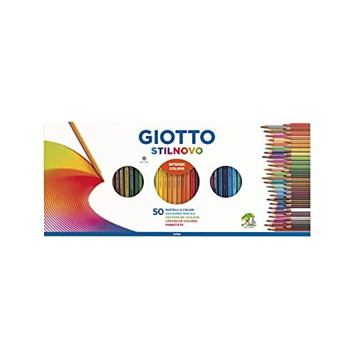 Giotto Stilnovo - Estuche 50 lápices de colores intensos Giotto Stilnovo - Estuche 50 lápices de colores intensos