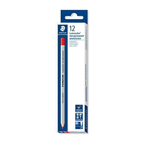 Caja 12 lápices Staedtler Lumocolor Omnichrom 108-2, color rojo Caja 12 lápices Staedtler Lumocolor Omnichrom 108-2, color rojo