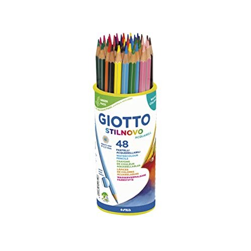Giotto Stilnovo Acquarell - Set 48 lápices de colores, green pack Giotto Stilnovo Acquarell - Set 48 lápices de colores, green pack