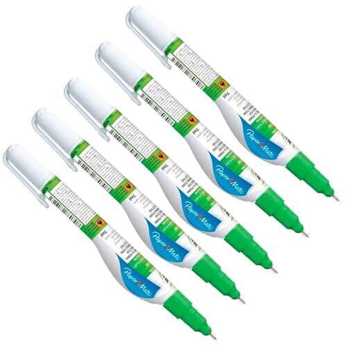 Paper Mate - Pack 5 lápices correctores líquidos de 7 ml Paper Mate - Pack 5 lápices correctores líquidos de 7 ml
