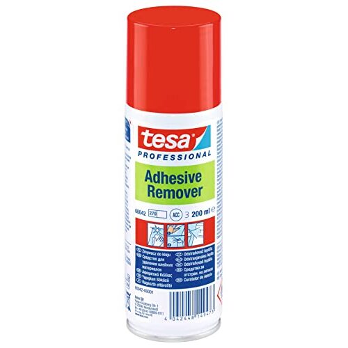 Limpiador de adhesivos en spray Tesa, bote 200 ml Limpiador de adhesivos en spray Tesa, bote 200 ml