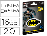 Llavero con memoria USB 2.0 16 GB Emtec Batman