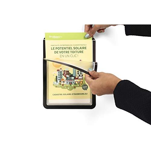 Tarifold - Pack 2 marcos adhesivo "Magneto", formato DIN A5, adhesivo reposicionable, para pared y cristal Tarifold - Pack 2 marcos adhesivo "Magneto", formato DIN A5, adhesivo reposicionable, para pared y cristal