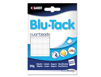 Masilla adhesiva Blu Tack blanca