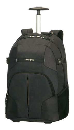 Mochila Samsonite Rewind: mochila portátil con ruedas 24x39x55cm (negra)