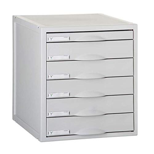 Módulo de sobremesa con 6 cajones, gris, 356×316×362 mm - Archivo2000 8206C Módulo de sobremesa con 6 cajones, gris, 356×316×362 mm - Archivo2000 8206C
