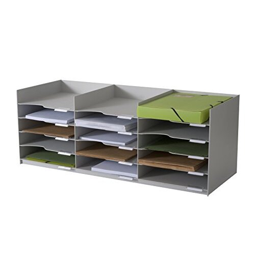 Archivador de 15 casillas A4 gris - Paperflow Archivador de 15 casillas A4 gris - Paperflow