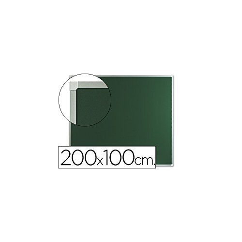Pizarra verde mural con marco aluminio de 100x200 cm Pizarra verde mural con marco aluminio de 100x200 cm