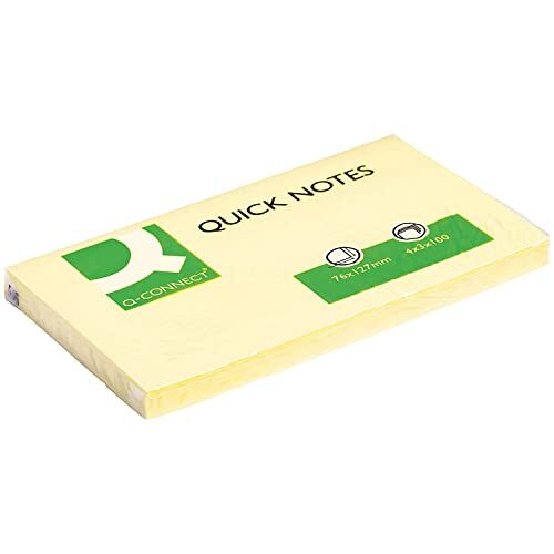 Taco 100 notas adhesivas amarillas de 75x125mm Taco 100 notas adhesivas amarillas de 75x125mm