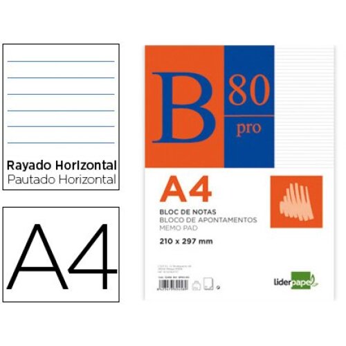 Blocs de notas A4 con papel rayado Blocs de notas A4 con papel rayado