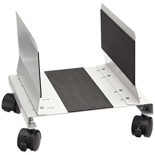 Soporte metálico para CPU con ruedas giratorias Soporte metálico para CPU con ruedas giratorias
