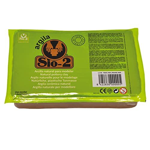 Arcilla de color marrón Sio-2, 1.5 kg Arcilla de color marrón Sio-2, 1.5 kg