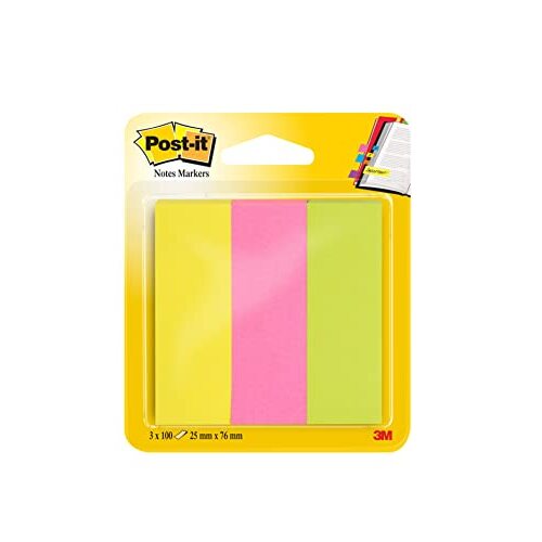 Mininotas Post-it 671/3 rosa, verde, amarillo neon Mininotas Post-it 671/3 rosa, verde, amarillo neon