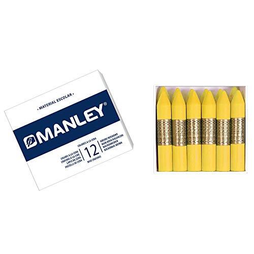Ceras Manley monocolor en estuches 12 barritas Ceras Manley monocolor en estuches 12 barritas
