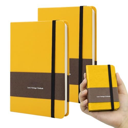 Libretas símil piel Din A7, rayadas o cuadriculadas Libretas símil piel Din A7, rayadas o cuadriculadas