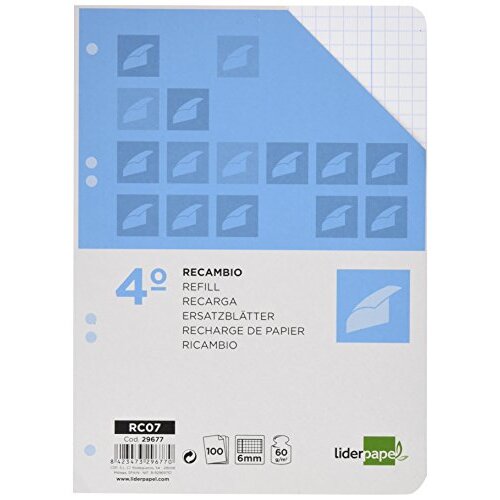 Recambios de papel formato cuarto Recambios de papel formato cuarto
