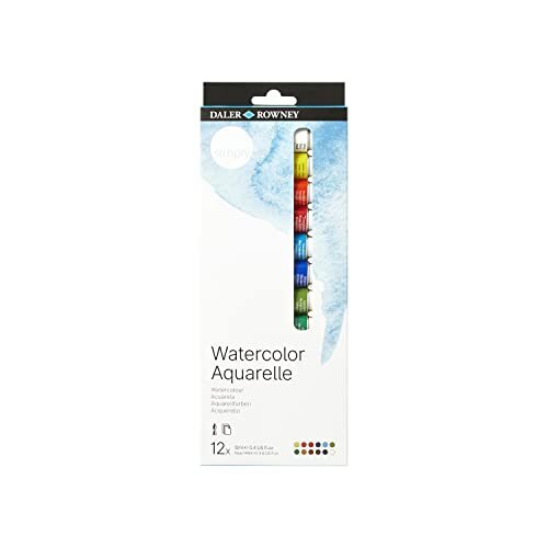Acuarelas Daler Rowney Simply, set 12 colores, tubos 12 ml Acuarelas Daler Rowney Simply, set 12 colores, tubos 12 ml