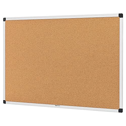 Tablero de anuncios de corcho con marco de aluminio Tablero de anuncios de corcho con marco de aluminio