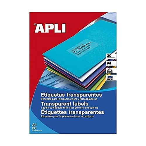 Etiquetas poliéster transparentes Etiquetas poliéster transparentes