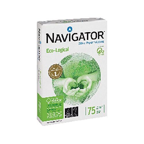 Papel Navigator Din A-4 ECO-Logical 75g, 5 paquetes 500 h Papel Navigator Din A-4 ECO-Logical 75g, 5 paquetes 500 h