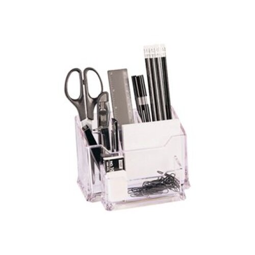 Organizador de sobremesa transparente con accesorios - Liderpapel Organizador de sobremesa transparente con accesorios - Liderpapel