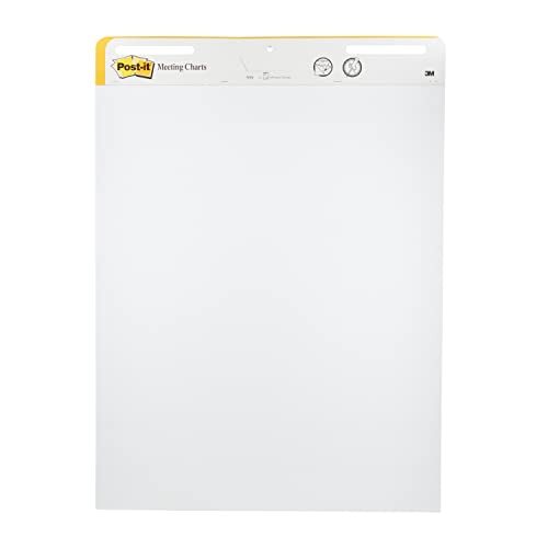 Post-It Meeting Chart 559 - Bloc papel pizarra adhesivo, blanco, 635×762 mm, 2 blocs + 1 gratis Post-It Meeting Chart 559 - Bloc papel pizarra adhesivo, blanco, 635×762 mm, 2 blocs + 1 gratis