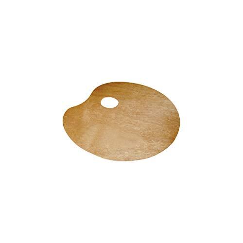 Paleta de pintor ovalada para zurdos, 20×30 cm, madera, 3 mm grosor - Lidercolor Paleta de pintor ovalada para zurdos, 20×30 cm, madera, 3 mm grosor - Lidercolor