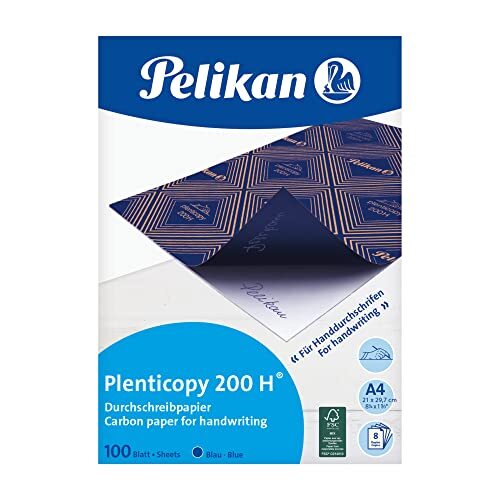 Pelikan Plenticopy 200 H - Caja 100 hojas papel carbón azul en formato DIN A4 Pelikan Plenticopy 200 H - Caja 100 hojas papel carbón azul en formato DIN A4