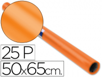 Papel charol de colores, rollo 25 h. 50 × 65 cm