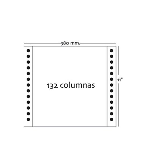 Caja 2500 hojas papel continuo pautado de 380×11" Caja 2500 hojas papel continuo pautado de 380×11"