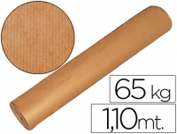 Papel kraft marrón liso 110cm 65 kg