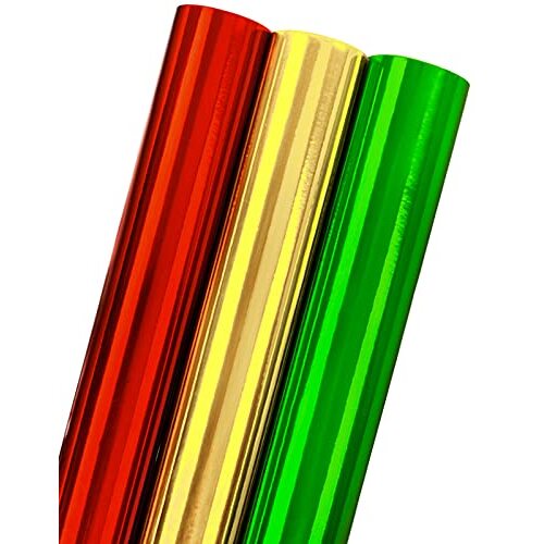 Rollo de papel metalizado para envolver de 43 cm × 3 m Rollo de papel metalizado para envolver de 43 cm × 3 m