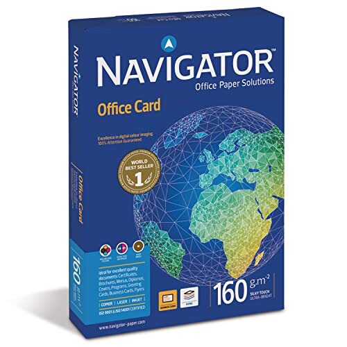 Navigator Office Card - Paquete 250 h. papel multiuso para impresora láser o tinta, A4, 160 g/m² Navigator Office Card - Paquete 250 h. papel multiuso para impresora láser o tinta, A4, 160 g/m²