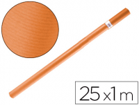 Papel Kraft de embalar naranja en rollo 100 cm×25 m