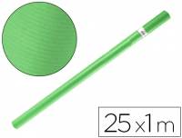 Papel Kraft de embalar verde en rollo 100 cm×25 m