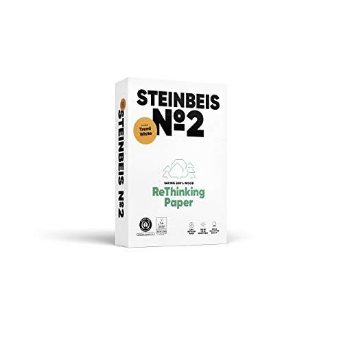 Steinbeis Nº2 - ReThinking Paper - Paquete 500 h. papel 100 % reciclado, 80 g, CIE 85 Steinbeis Nº2 - ReThinking Paper - Paquete 500 h. papel 100 % reciclado, 80 g, CIE 85